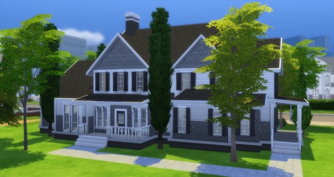 Sims 4 MoneyBags Traditional Mansion by NelcaRed at Mod The Sims