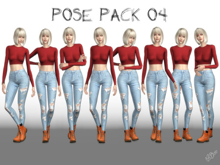 Pose Pack 04 CAS + Ingame by Ms Blue at TSR » Sims 4 Updates