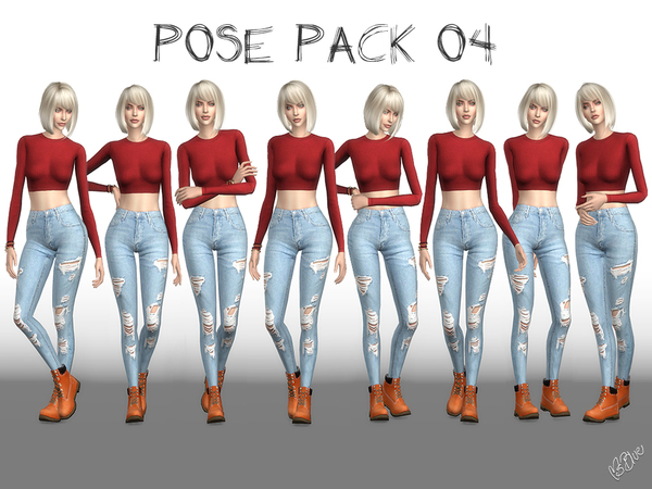 Sims 4 Pose Pack 04 CAS + Ingame by Ms Blue at TSR