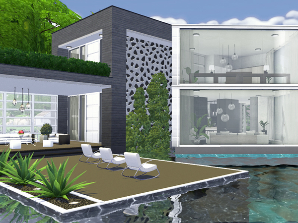 Sims 4 Minna house by Rirann at TSR