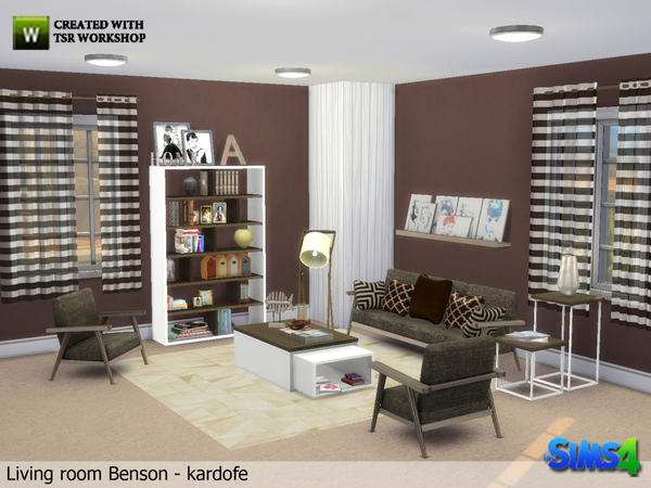 Sims 4 Benson living room by kardofe at TSR