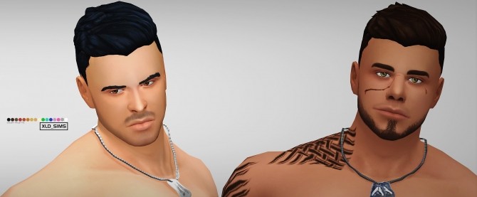 Sims 4 The Endeavor hair for males by ld Sims at SimsWorkshop