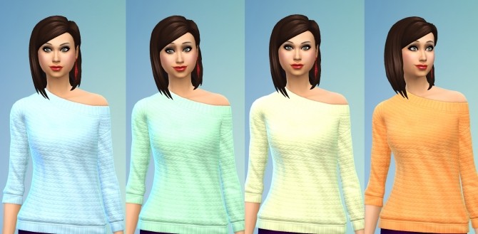 Sims 4 3 Female Recoloured Tops sets by wendy35pearly at Mod The Sims