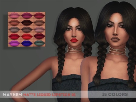 Matte Liquid Lipstick 02 by NataliMayhem at TSR