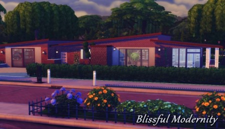 Blissful Modernity house by isabellajasper at Mod The Sims