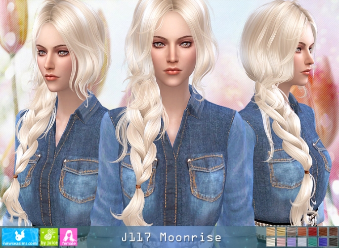 J117 Moonrise hair (Pay) at Newsea Sims 4 » Sims 4 Updates