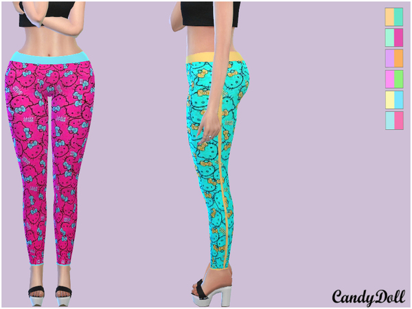 Sims 4 CandyDoll Leggings by DivaDelic06 at TSR