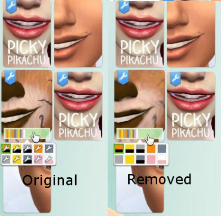 CC Wrench Icon Remover for Swatches by morgaloth68 at Mod The Sims