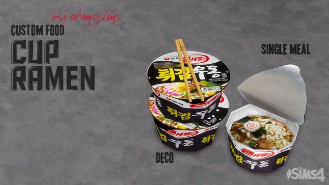 Sims 4 Cup Ramen by ohmysims at Mod The Sims