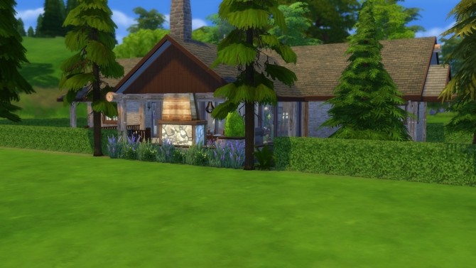 Sims 4 Forest River house CC Version by Sortyero29 at Mod The Sims