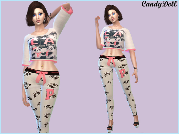 Sims 4 Cute Panda Set by CandyDoll at TSR