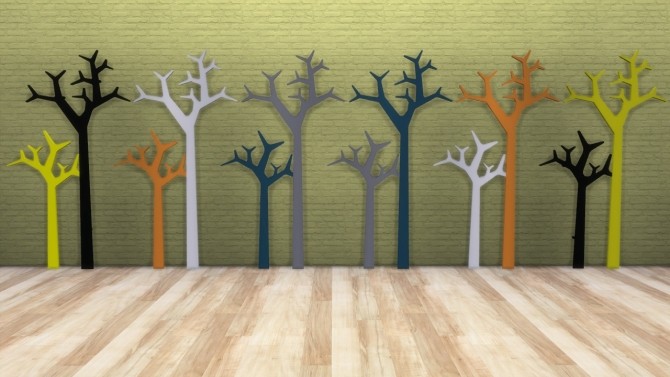 Sims 4 Tree Wall coat hanger (Pay) at Meinkatz Creations