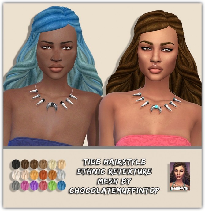 Sims 4 Tide Hair Ethnic Retexture at SimsWorkshop