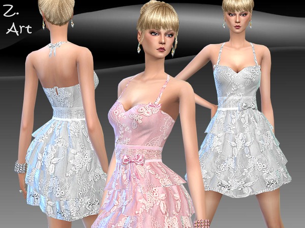 Sims 4 Summer Dream dress by Zuckerschnute20 at TSR