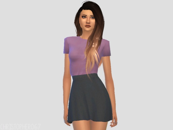 Sims 4 REYES Dress by Christopher067 at TSR