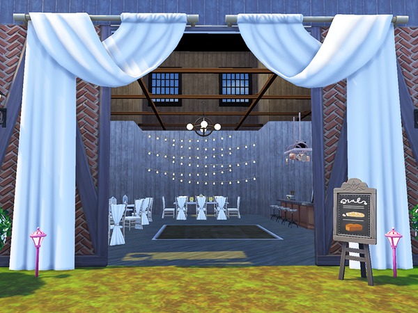Sims 4 Birch Farms Wedding Venue by periwinkles at TSR