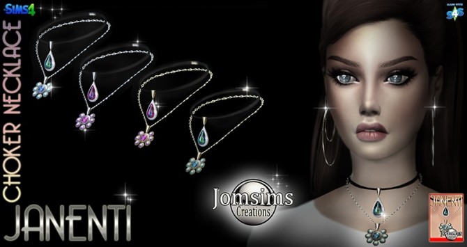 Sims 4 Janenti choker necklace at Jomsims Creations