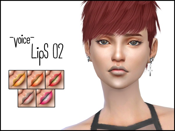 Sims 4 Voice Lips 02 by lancangzuo114 at TSR