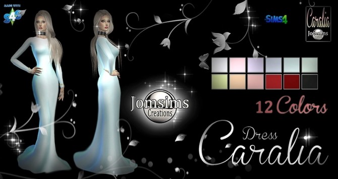 Sims 4 Caralia dress at Jomsims Creations