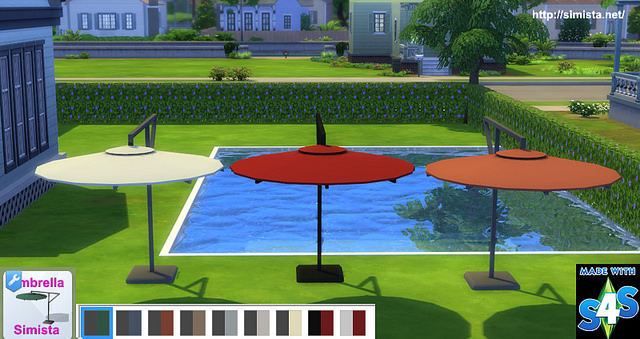 Sims 4 Free Standing Umbrella at Simista