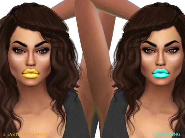 Sims 4 OLA Summer Lipglosses by PrimroseSmith at TSR