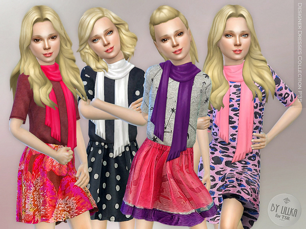 Sims 4 Designer Dresses Collection P35 by lillka at TSR