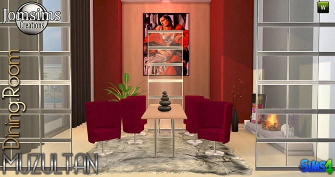 Sims 4 Muzultan diningroom at Jomsims Creations