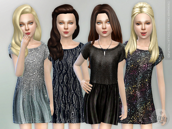 Sims 4 Designer Dresses Collection P45 by lillka at TSR