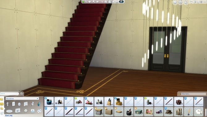 Sims 4 Manor Staircase Carpets by Flinnel at Mod The Sims