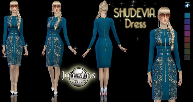 Sims 4 Shudevia dress at Jomsims Creations