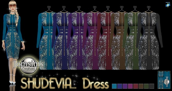 Sims 4 Shudevia dress at Jomsims Creations