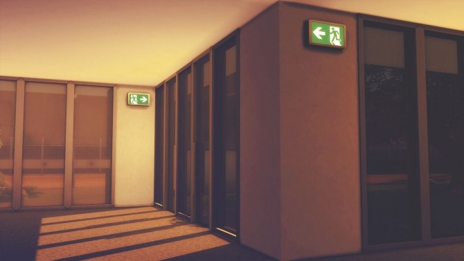 Sims 4 Understandable Exit Sign at RomerJon17 Productions