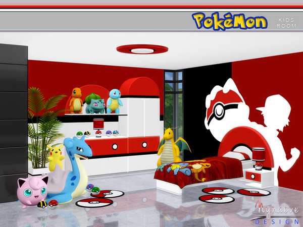 Sims 4 Pokemon Kids Room by NynaeveDesign at TSR