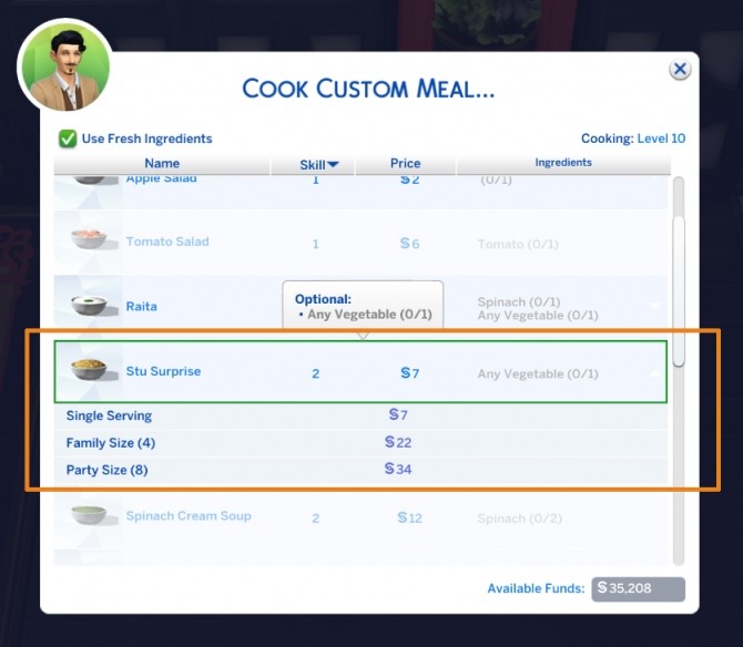 Sims 4 Stu Surprise Custom Food by icemunmun at Mod The Sims