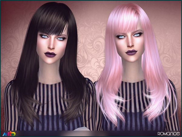 Sims 4 Romance Hair by Anto at TSR