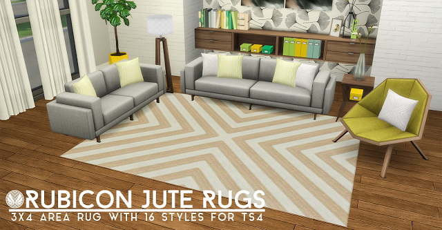 Sims 4 Rubicon Jute Rugs at Simsational Designs