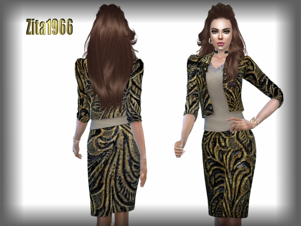 Sims 4 WERK IT Z2 outfit by ZitaRossouw at TSR
