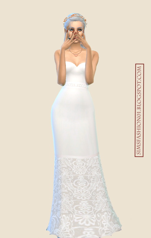 Sims 4 Lace Wedding Dresses at Sims Fashion01