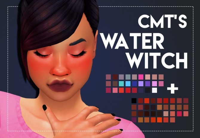 Sims 4 CMT’s Water Witch Lipstains Recolor by Weepingsimmer at SimsWorkshop