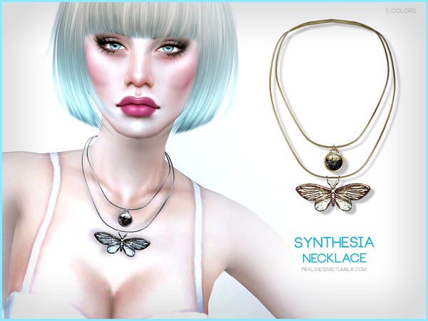Sims 4 Synthesia Necklace by Pralinesims at TSR
