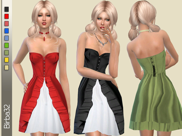 Sims 4 Bho dress by Birba32 at TSR