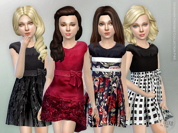 Sims 4 Designer Dresses Collection P46 by lillka at TSR