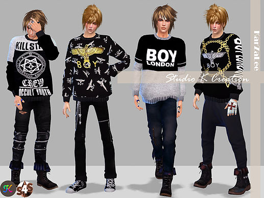 Sims 4 Male sweaters at Studio K Creation
