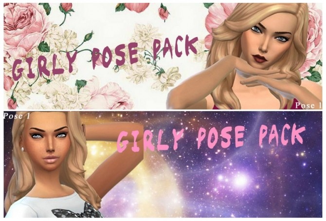 Sims 4 Girly Poses by xLovelysimmer100x at SimsWorkshop