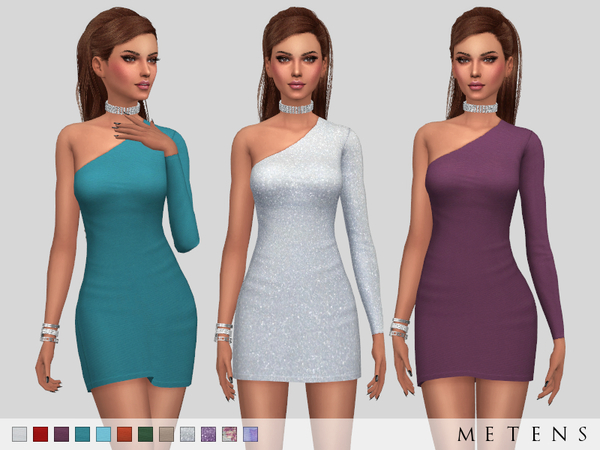 Sims 4 Alex Dress by Metens at TSR