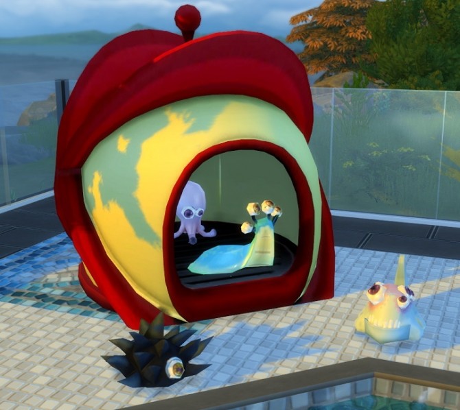 Sims 4 2 to 4 Atomic Pet House by BigUglyHag at SimsWorkshop