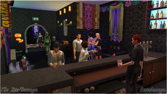 Sims 4 Spooky Velvet Club by Zzz Danaya at ihelensims