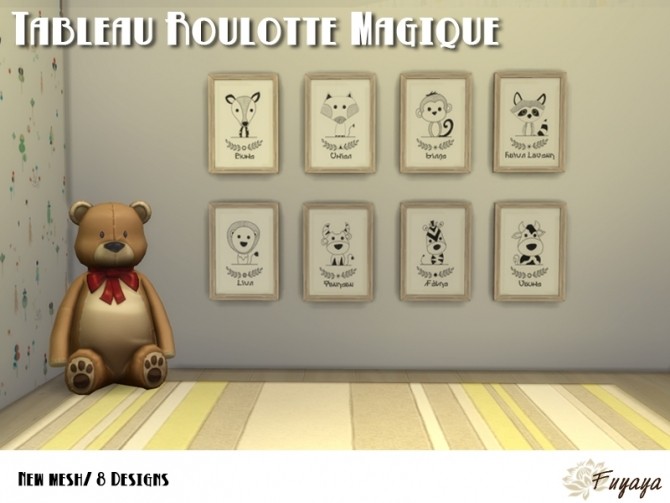 Sims 4 Roulotte Magique paintings by Fuyaya at Sims Artists