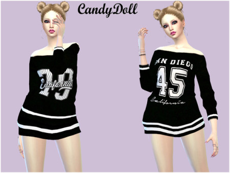 Cutie Sporty Tees by CandyDoll at TSR