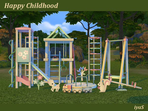 Sims 4 Happy Childhood 11 decorative objects by soloriya at TSR